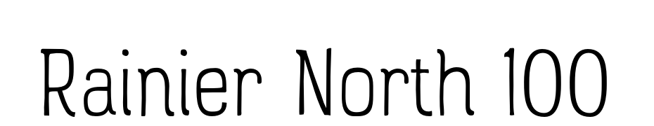 Rainier North 100 Yazı tipi ücretsiz indir